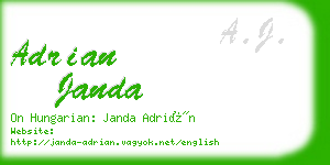 adrian janda business card